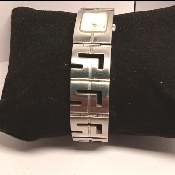 St John Signature Logo Sliver Tone Swiss Made Wrist Watch. Battery Runs main image 7